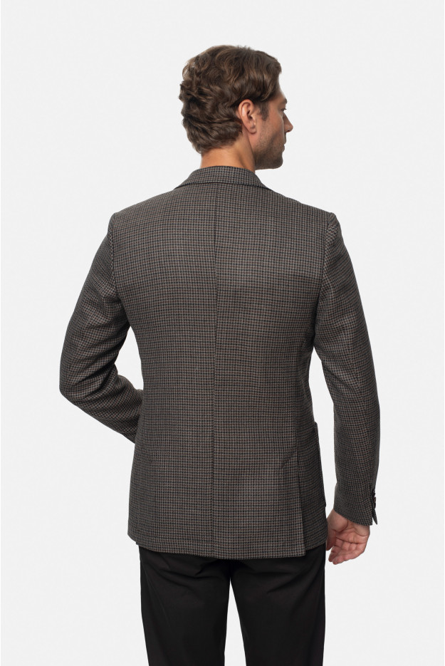 MARYNARKA LAREDO BRĄZOWA SLIM FIT JEDNORZĘDOWA Z WEŁNY MARYNARKA LAREDO BRĄZOWA SLIM FIT JEDNORZĘDOWA Z WEŁNY