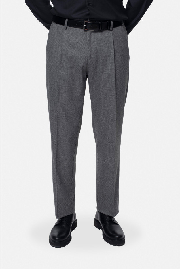 SPODNIE RABADE RELAXED TAPERED SZARE SPODNIE RABADE RELAXED TAPERED SZARE