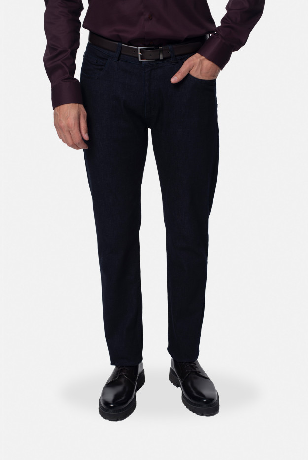 SPODNIE RAMON STRAIGHT LEG GRANATOWE JEANSOWE SPODNIE RAMON STRAIGHT LEG GRANATOWE JEANSOWE
