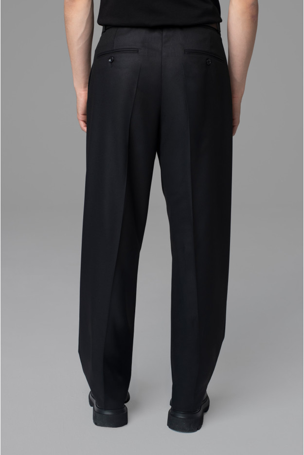 SPODNIE UN:NERO WIDE LEG STRAIGHT CZARNE SPODNIE UN:NERO WIDE LEG STRAIGHT CZARNE