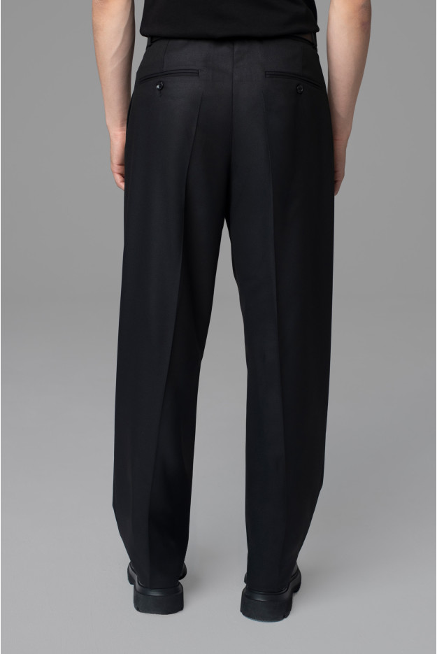 SPODNIE UN:NERO WIDE LEG STRAIGHT CZARNE SPODNIE UN:NERO WIDE LEG STRAIGHT CZARNE