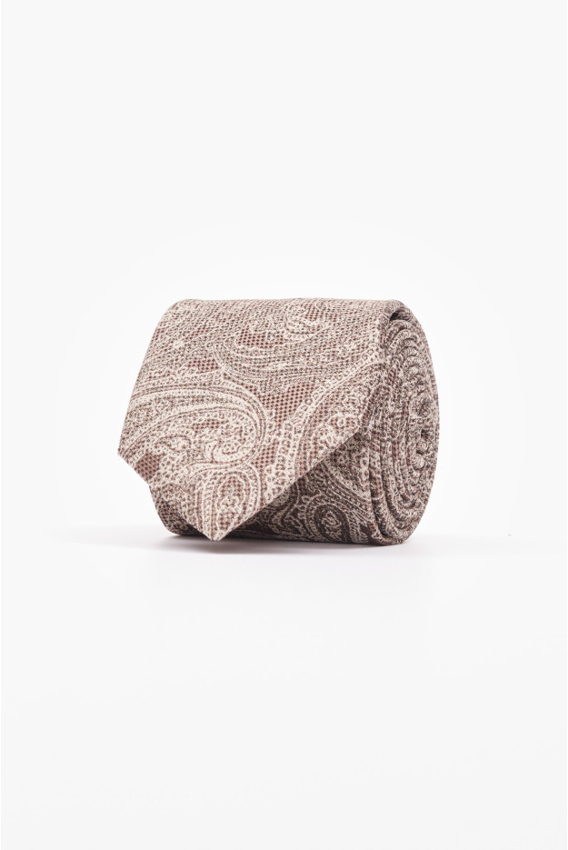 KRAWAT PAISLEY BEŻOWY 213 KRAWAT PAISLEY BEŻOWY 213