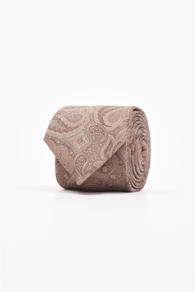 KRAWAT PAISLEY BEŻOWY 214 KRAWAT PAISLEY BEŻOWY 214