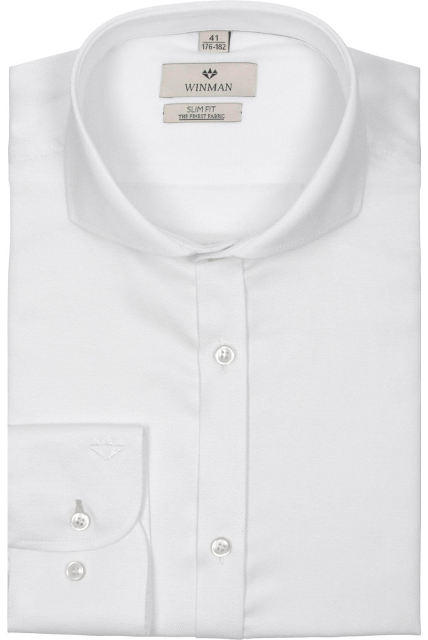 KOSZULA WINCODE 2110 DŁUGI RĘKAW SLIM FIT BIAŁY KOSZULA WINCODE 2110 DŁUGI RĘKAW SLIM FIT BIAŁY
