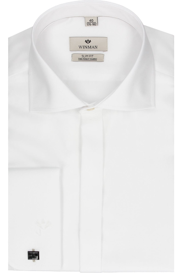 KOSZULA WINCASS 2326 SP SLIM FIT BIAŁY