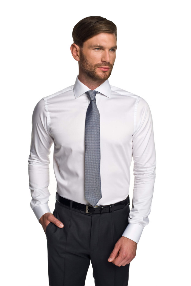 KOSZULA WINCASS 2326 SP SLIM FIT BIAŁY