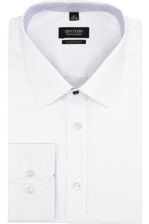 KOSZULA BEXLEY 2464 DŁUGI RĘKAW CUSTOM FIT BIAŁY
