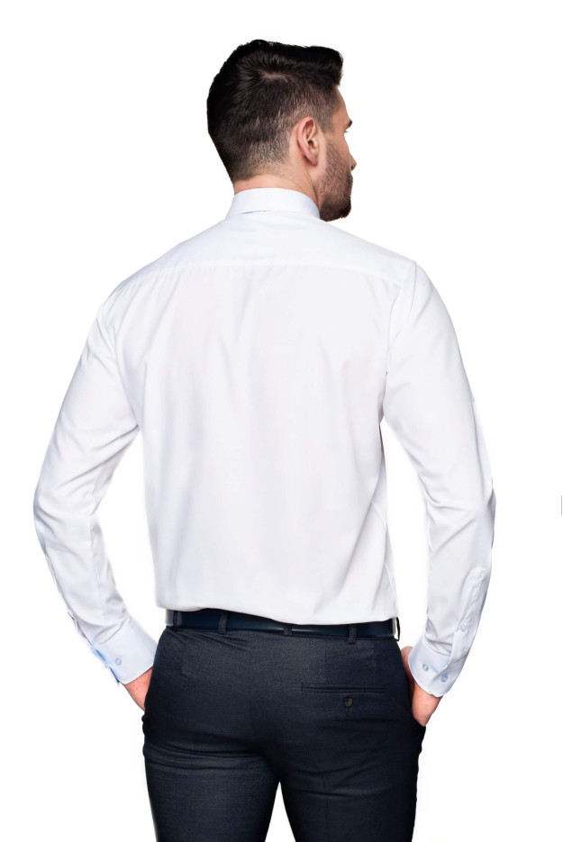 KOSZULA BEXLEY 2464 DŁUGI RĘKAW CUSTOM FIT BIAŁY