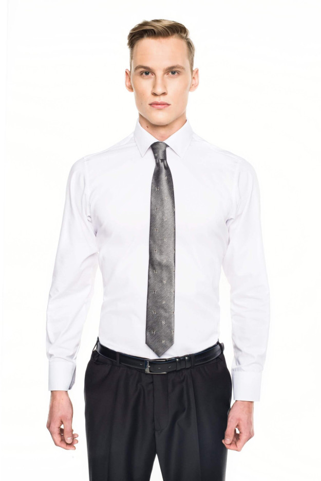 KOSZULA BEXLEY 2617 DŁUGI RĘKAW CUSTOM FIT BIAŁY
