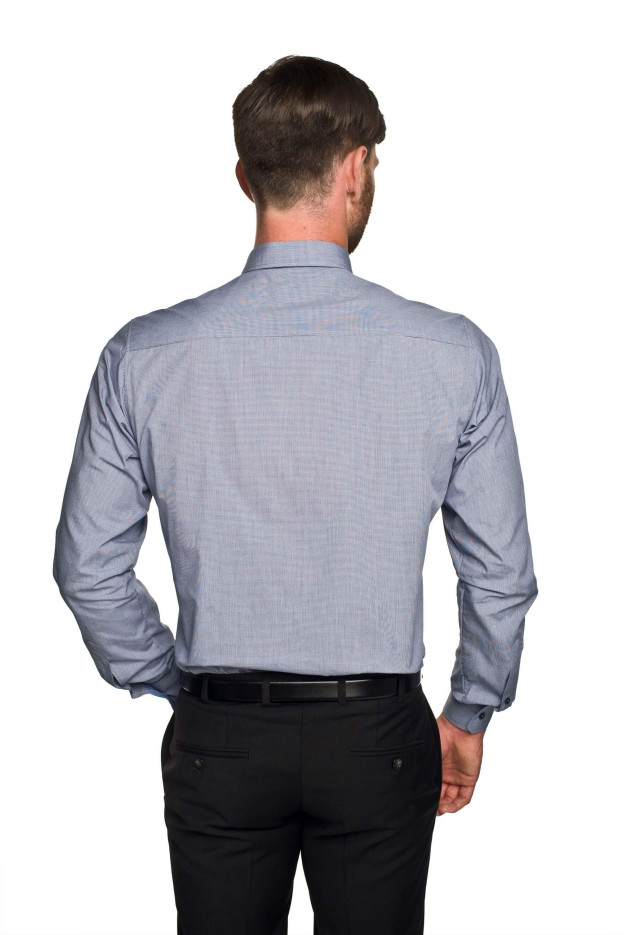 KOSZULA BEXLEY 2457 DŁUGI RĘKAW CUSTOM FIT GRANAT