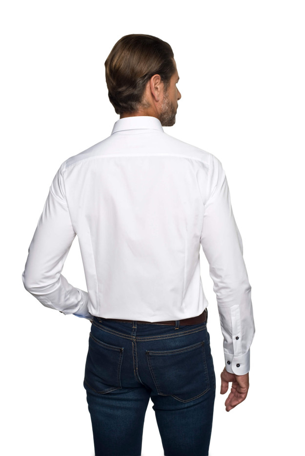 KOSZULA BEXLEY 2624 DŁUGI RĘKAW SLIM FIT BIAŁY