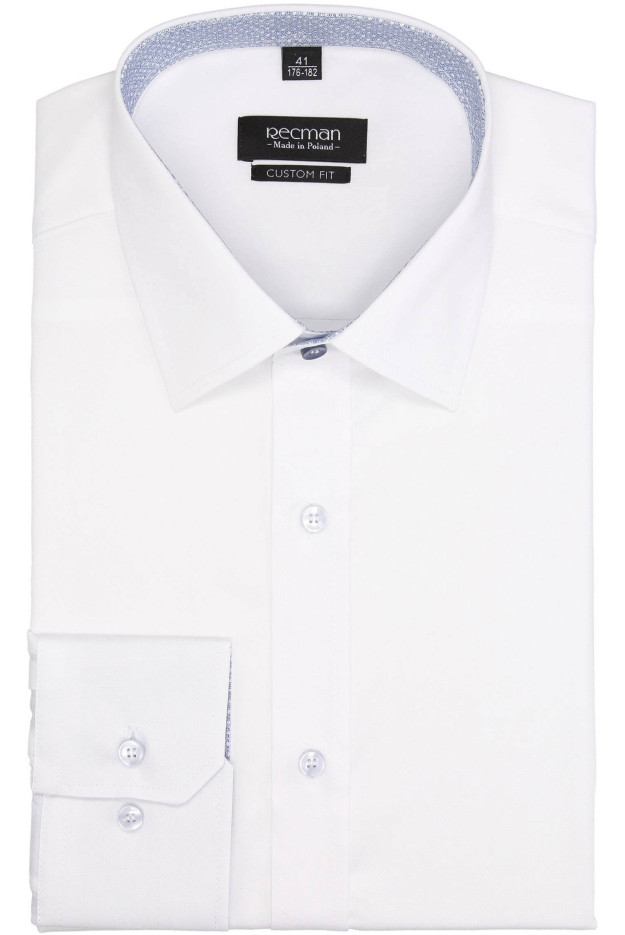 KOSZULA BEXLEY 2603 DŁUGI RĘKAW CUSTOM FIT BIAŁY