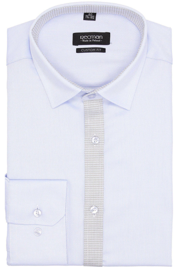 KOSZULA BEXLEY 26331 DŁUGI RĘKAW CUSTOM FIT NIEBIESKI