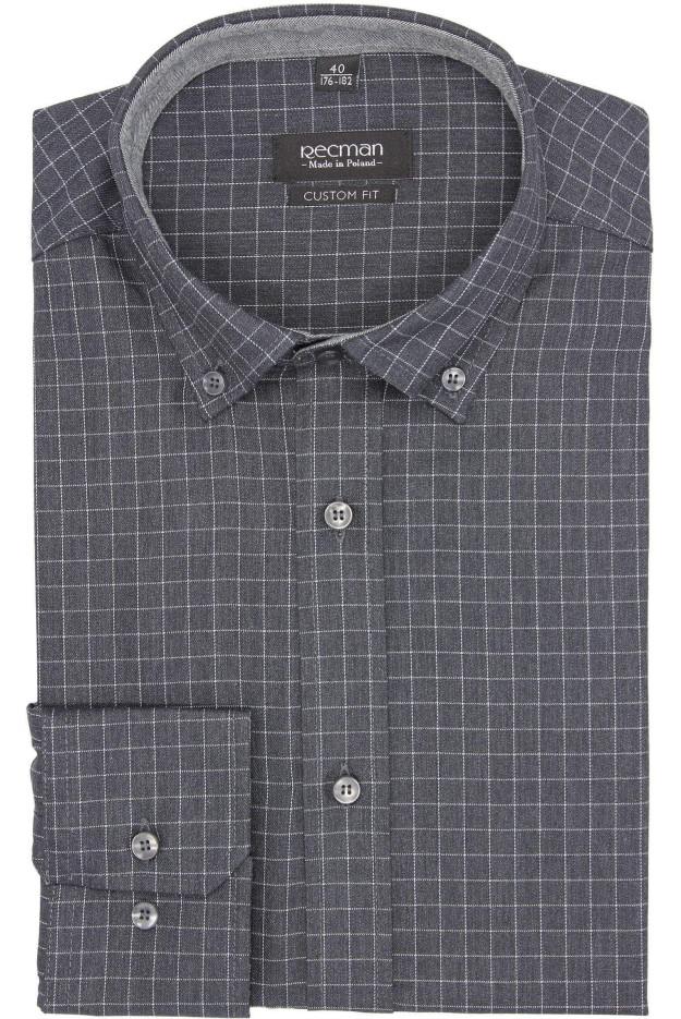 KOSZULA BEXLEY F2672 DŁUGI RĘKAW CUSTOM FIT CZERŃ