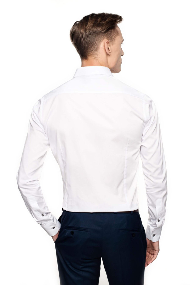 KOSZULA BEXLEY 2668 DŁUGI RĘKAW SLIM FIT BIAŁY