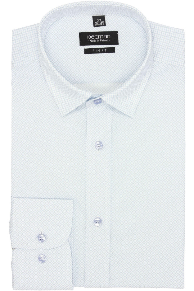 KOSZULA VERSONE 2689 DŁUGI RĘKAW SLIM FIT BIAŁY