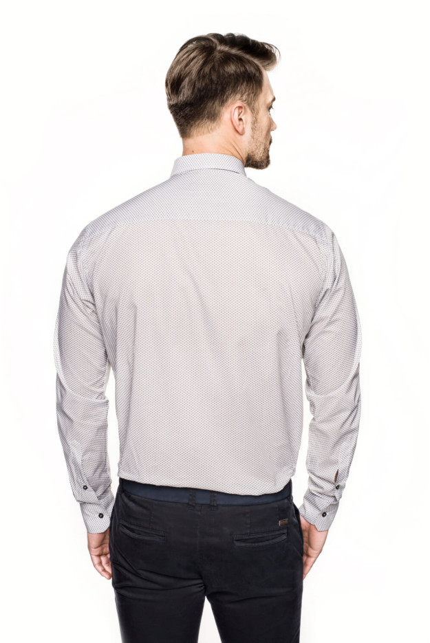 KOSZULA VERSONE 2696 DŁUGI RĘKAW CUSTOM FIT BIAŁY