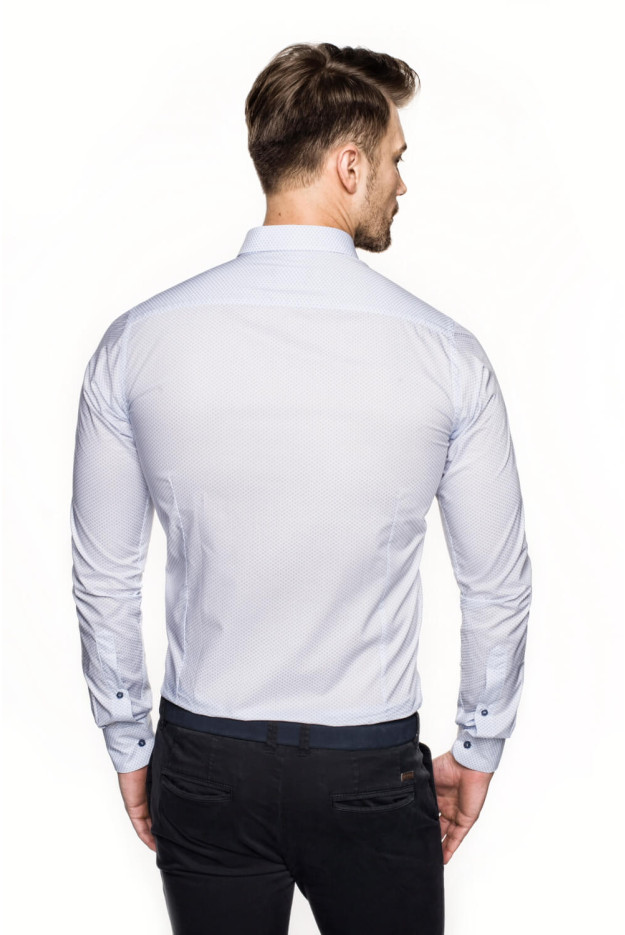KOSZULA VERSONE 2697 DŁUGI RĘKAW SLIM FIT BIAŁY