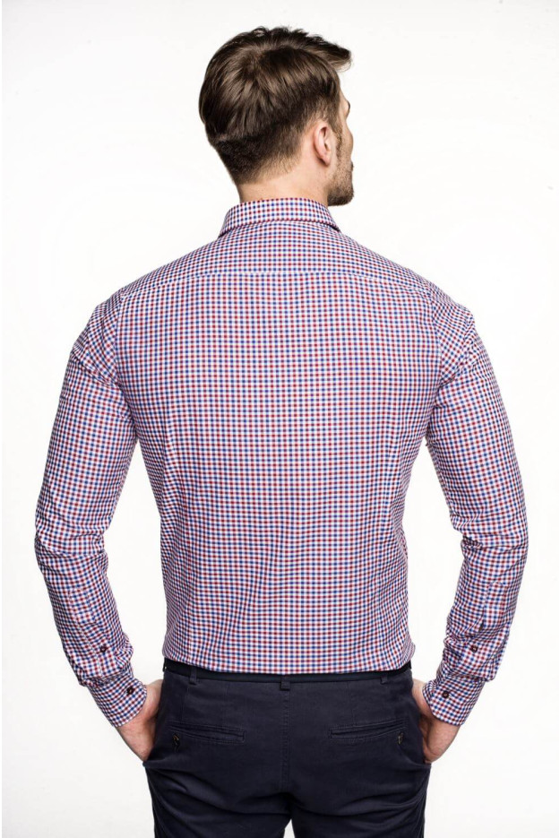 KOSZULA BEXLEY 2576 DŁUGI RĘKAW SLIM FIT BORDO KOSZULA BEXLEY 2576 DŁUGI RĘKAW SLIM FIT BORDO