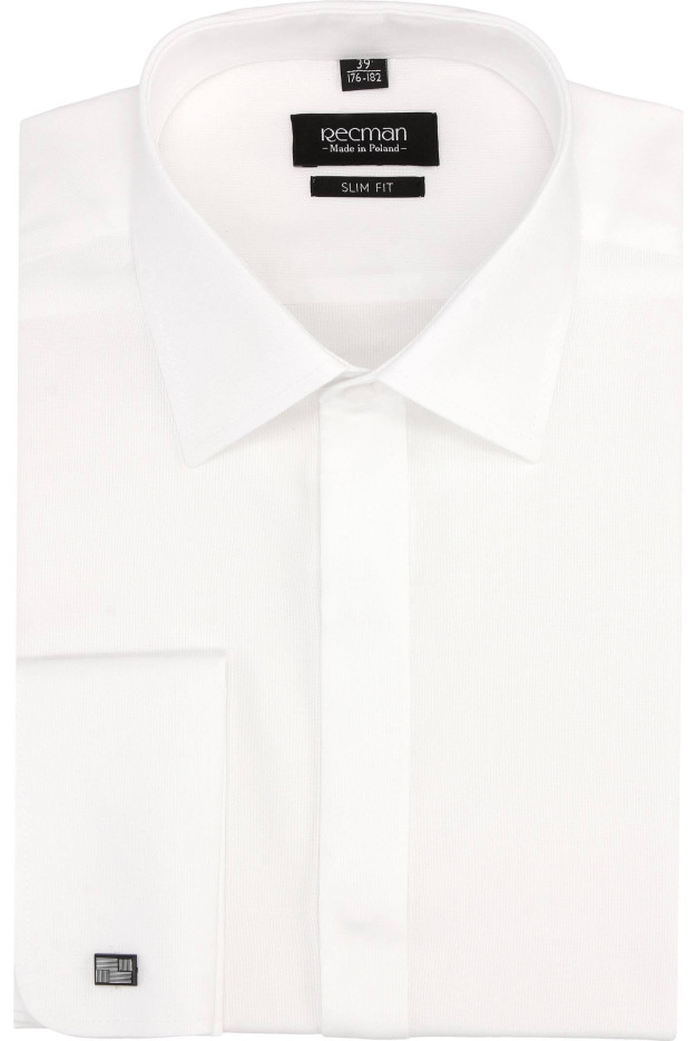 KOSZULA VERSONE 2734 SP SLIM FIT BIAŁY