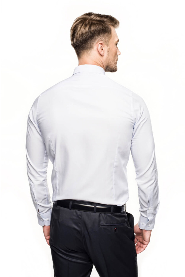 KOSZULA VERSONE 2749 DŁUGI RĘKAW SLIM FIT NIEBIESKI