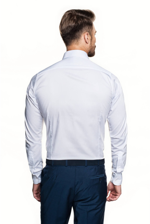 KOSZULA BEXLEY 2800 DŁUGI RĘKAW SLIM FIT BIAŁY