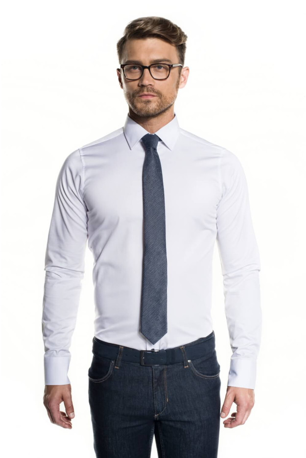 KOSZULA BEXLEY 2800/1 DŁUGI RĘKAW SLIM FIT BIAŁY