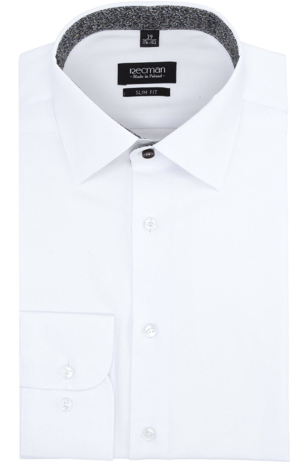 KOSZULA BEXLEY 2801/1 DŁUGI RĘKAW SLIM FIT BIAŁY KOSZULA BEXLEY 2801/1 DŁUGI RĘKAW SLIM FIT BIAŁY
