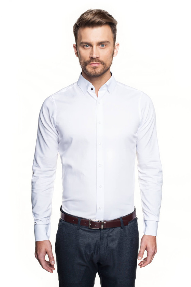 KOSZULA BEXLEY 2801/1 DŁUGI RĘKAW SLIM FIT BIAŁY KOSZULA BEXLEY 2801/1 DŁUGI RĘKAW SLIM FIT BIAŁY