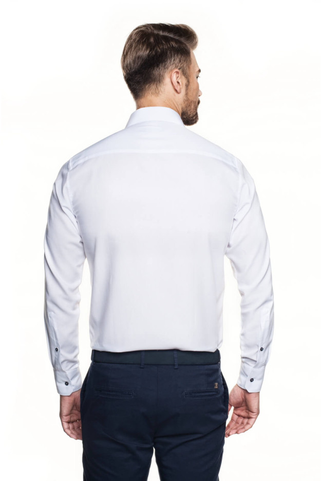 KOSZULA BEXLEY 2859 DŁUGI RĘKAW CUSTOM FIT BIAŁY