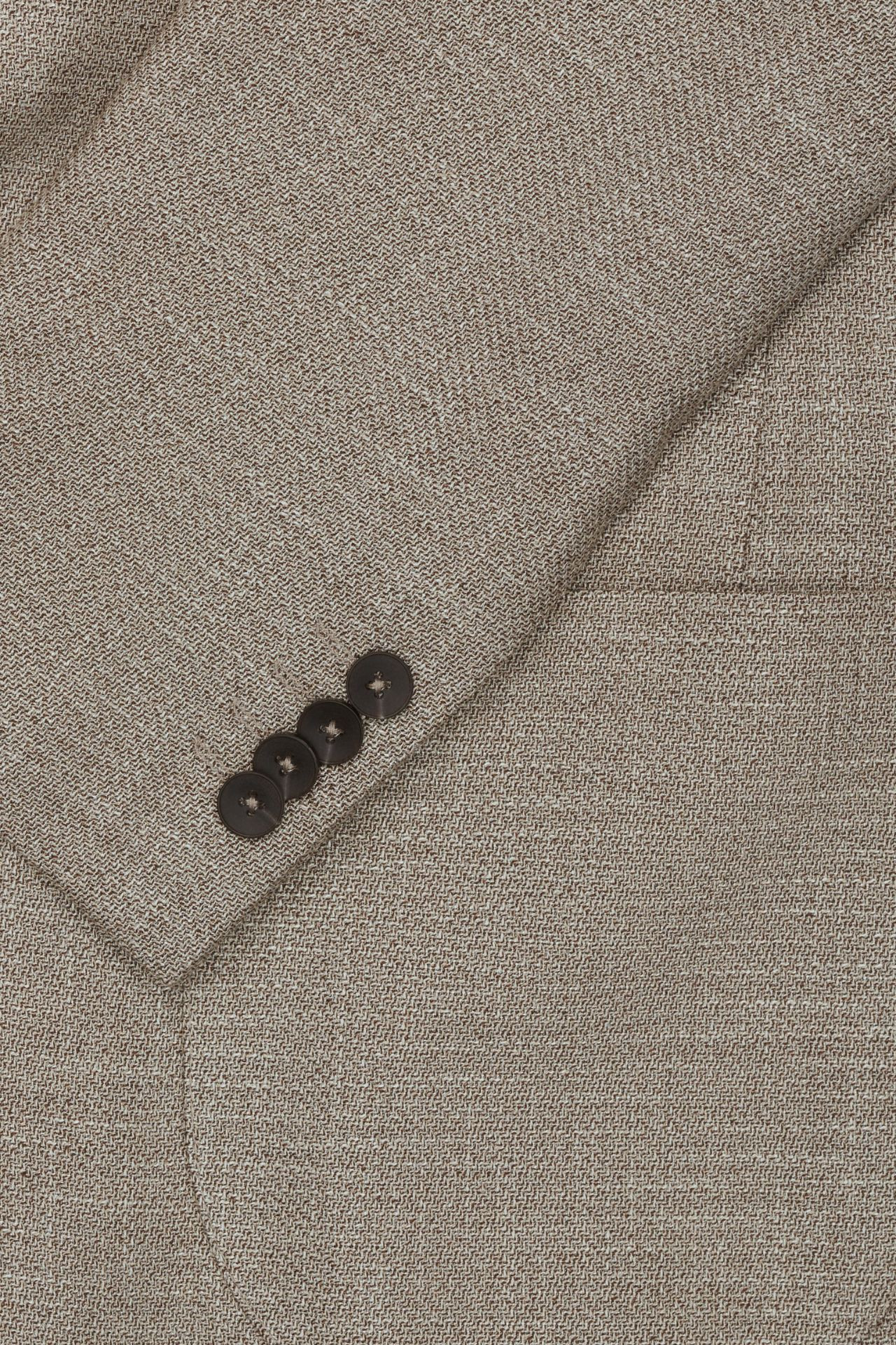 MARYNARKA TOMAR BEŻOWA SLIM FIT JEDNORZĘDOWA