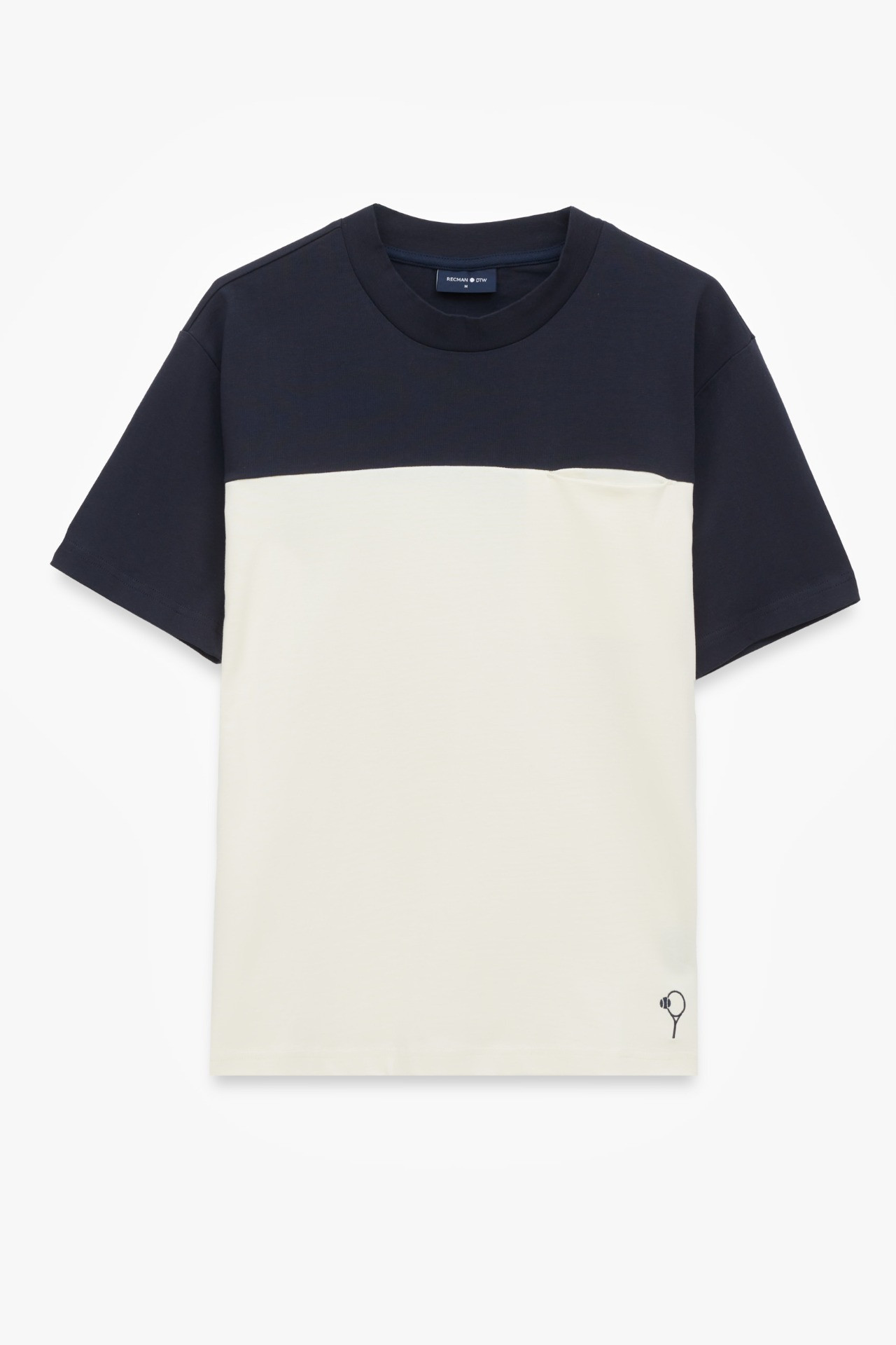 T SHIRT TENNIS CLUB 205 GRANATOWY Z BAWEŁNY