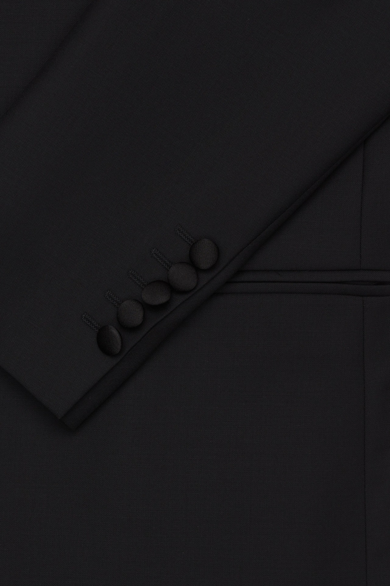 MARYNARKA WINKERO CZARNA SLIM FIT DWURZĘDOWA Z WEŁNĄ