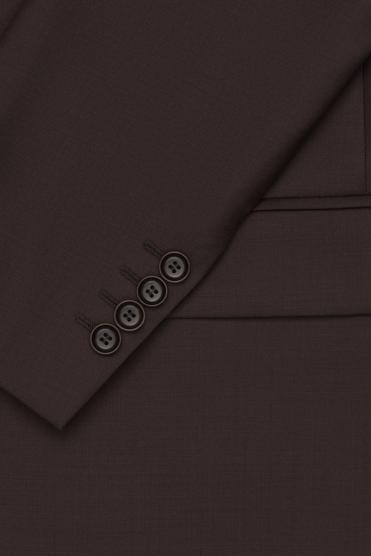 MARYNARKA DESANA BRĄZOWA SLIM FIT JEDNORZĘDOWA Z WEŁNĄ