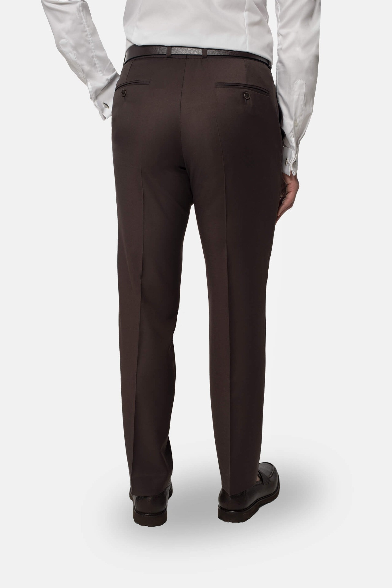 SPODNIE TARDIANO 323 BRĄZOWE Z WEŁNĄ