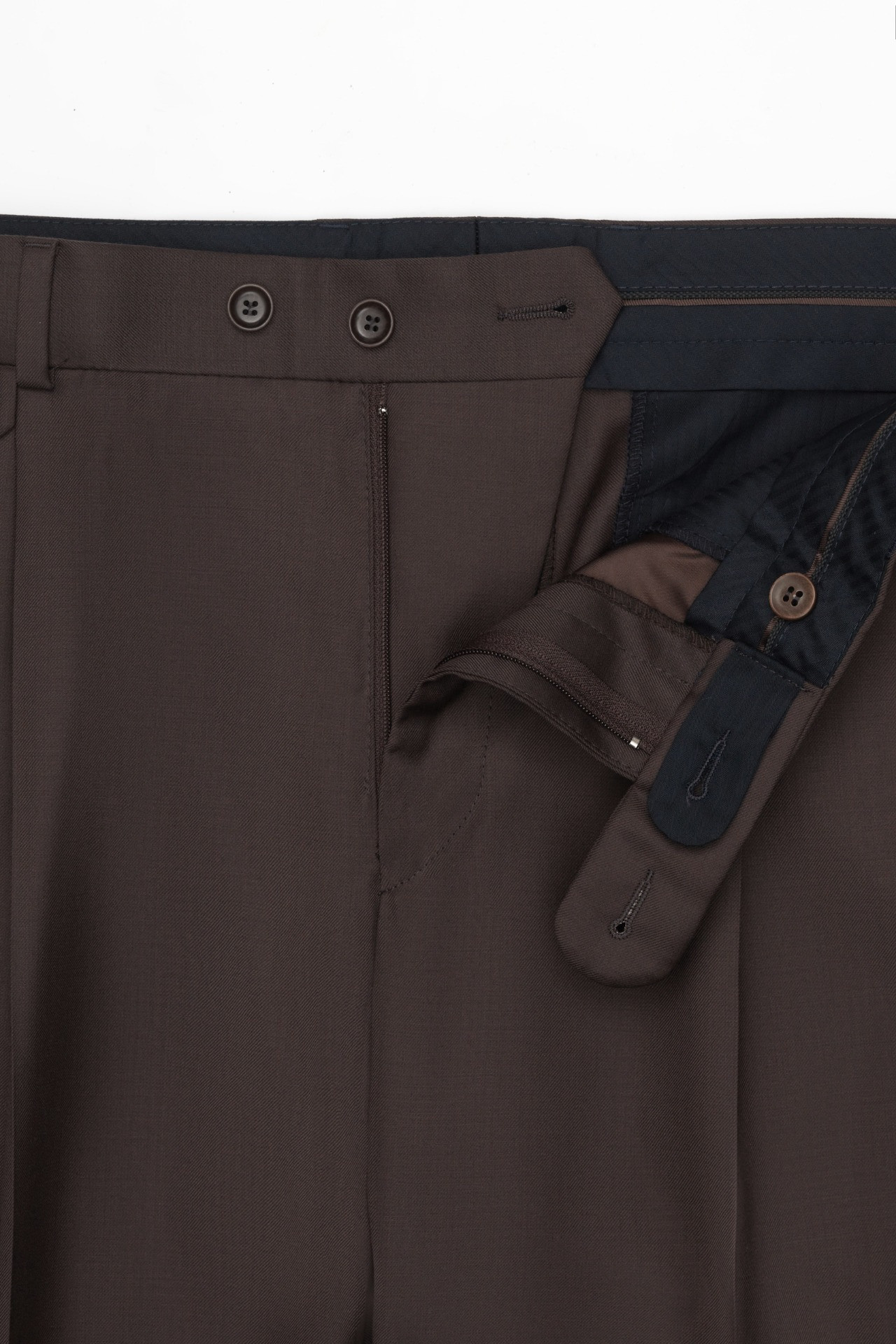 SPODNIE TARDIANO 323 BRĄZOWE Z WEŁNĄ