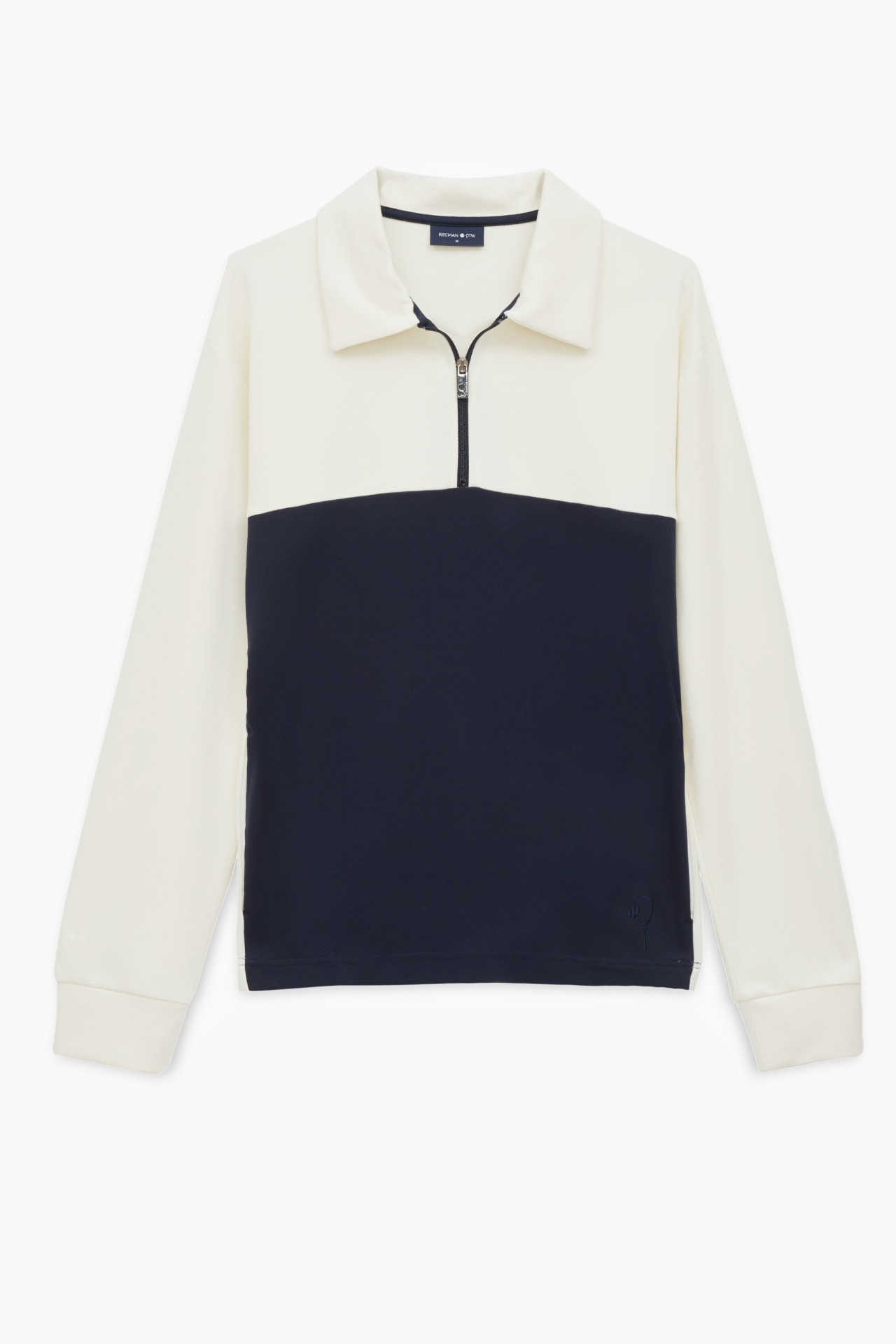 BLUZA TENNIS CLUB 203 TROYER/TYPU TROYER GRANATOWA Z MODALEM