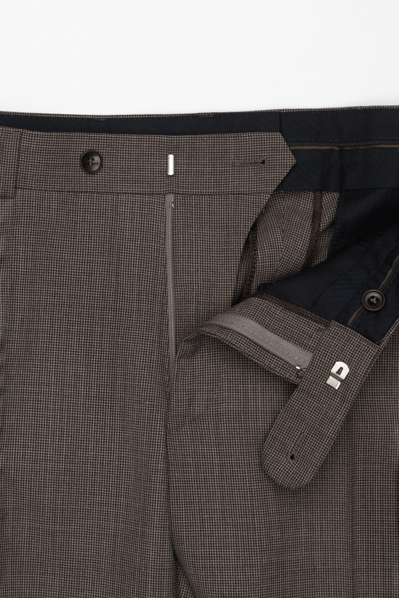 SPODNIE LAURINO 325 BRĄZOWE Z WEŁNĄ