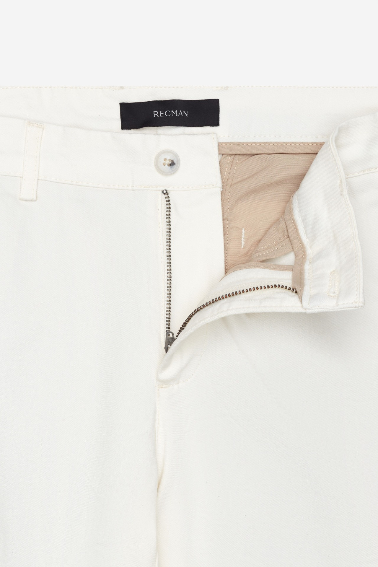 SPODNIE EREMO 251 ECRU Z BAWEŁNY