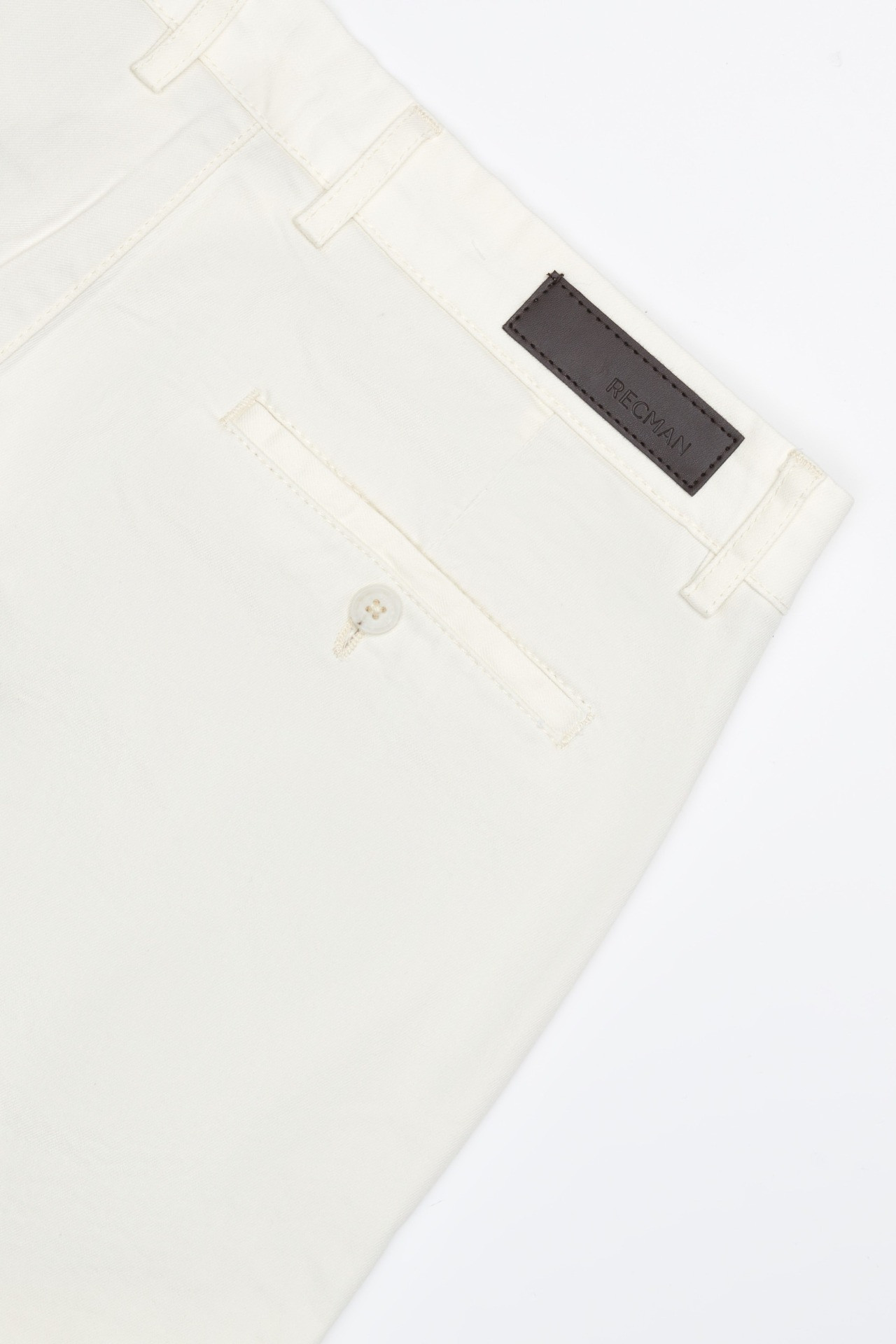 SPODNIE EREMO 251 ECRU Z BAWEŁNY