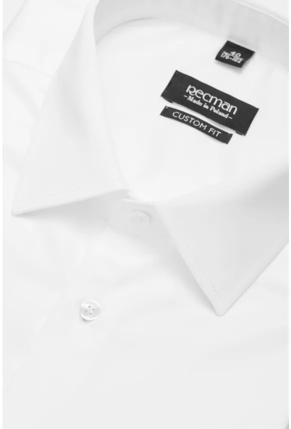 KOSZULA VERSONE 2517 DŁUGI RĘKAW CUSTOM FIT BIAŁA