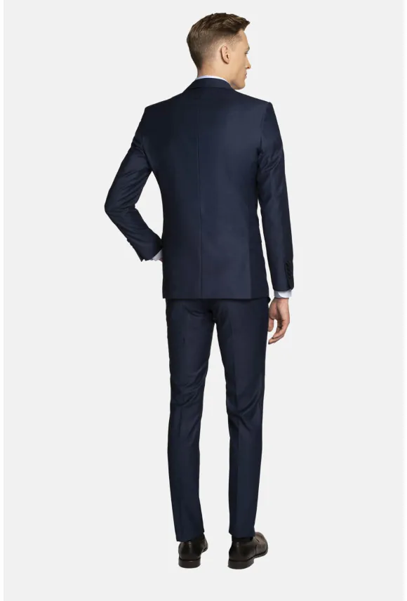 GARNITUR LAVIN 312 GRANATOWY SUPER SLIM FIT JEDNORZĘDOWY