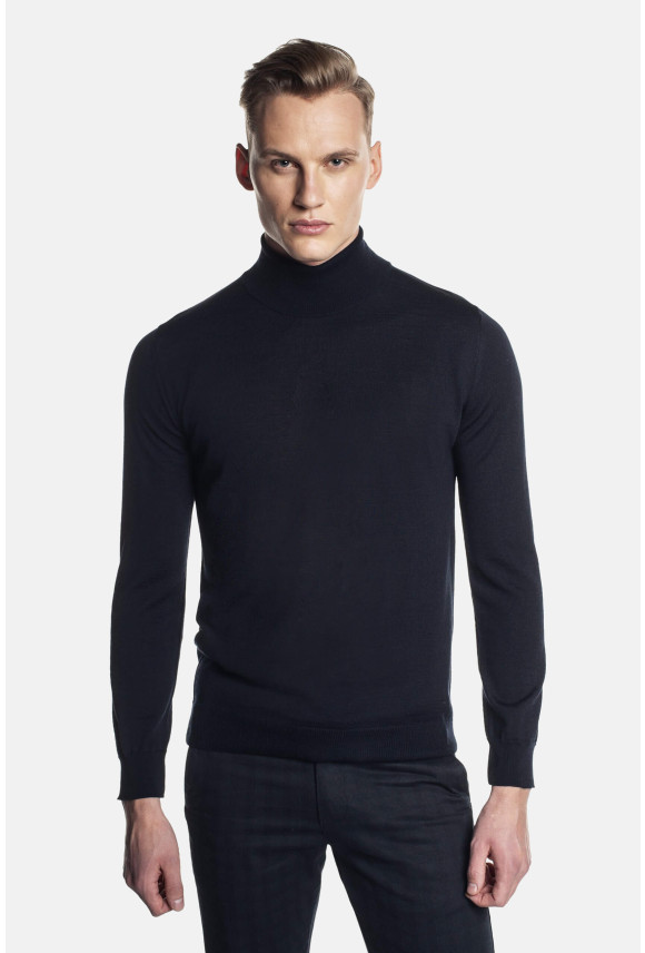 SWETER WENLOCK GOLF GRANATOWY