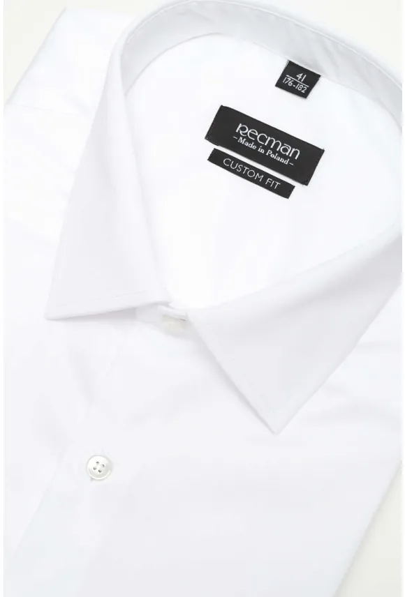 KOSZULA VERSONE 3028 DŁUGI RĘKAW CUSTOM FIT BIAŁA
