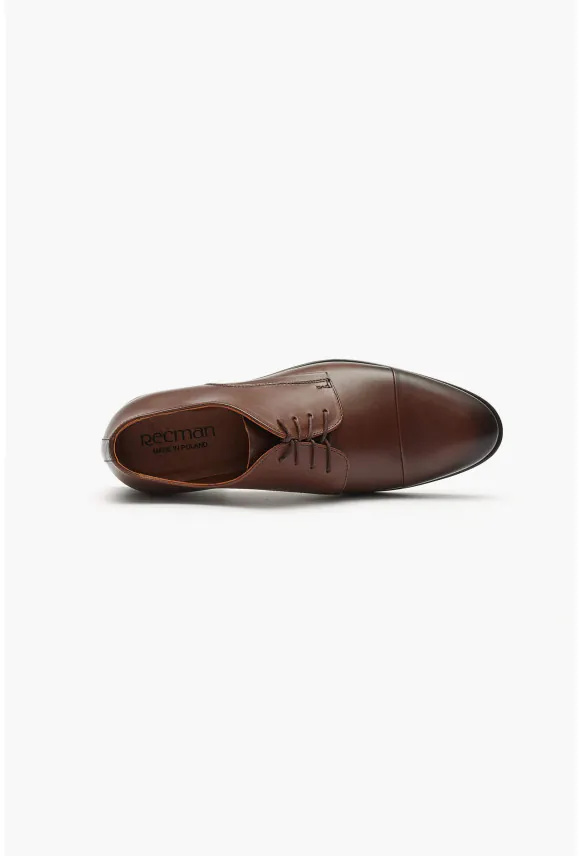 OBUWIE DERBY D5203 BRĄZOWE