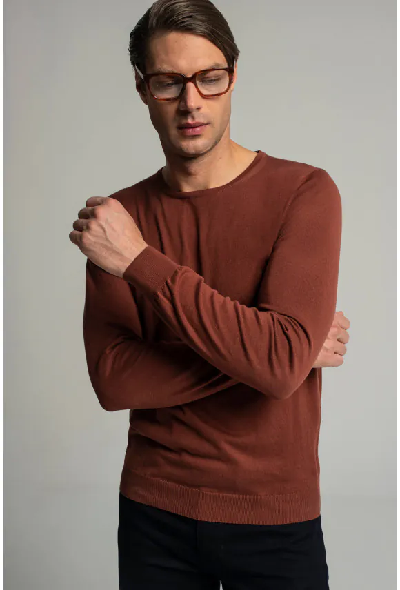 SWETER WILTON Z OKRĄGŁYM DEKOLTEM CG2