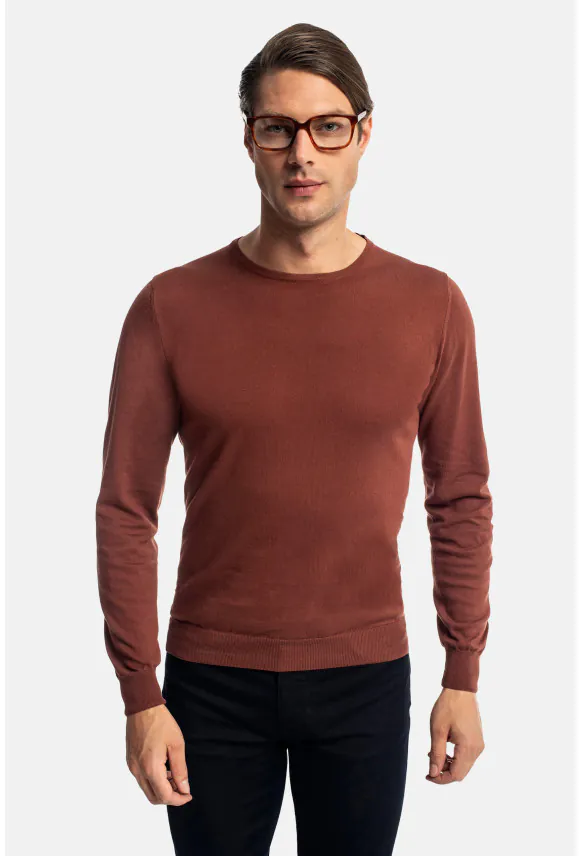 SWETER WILTON Z OKRĄGŁYM DEKOLTEM CG2