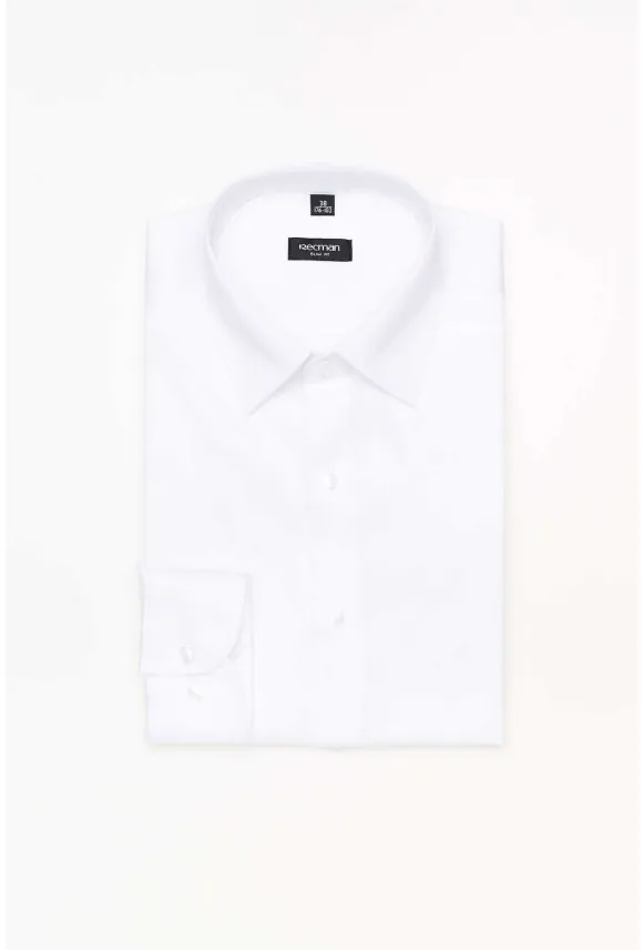 KOSZULA VERSONE 3053M DŁUGI RĘKAW SLIM FIT BIAŁA