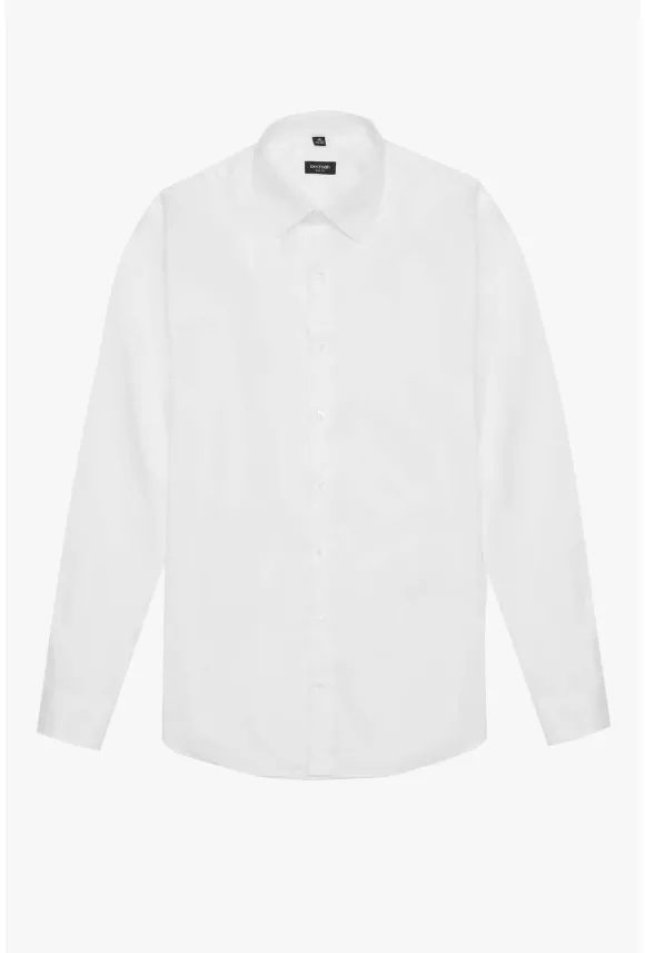 KOSZULA VERSONE 3053M DŁUGI RĘKAW SLIM FIT BIAŁA