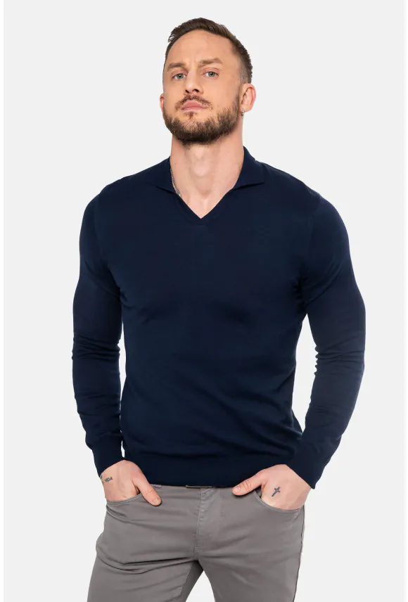 SWETER AVETON PO GRANATOWY